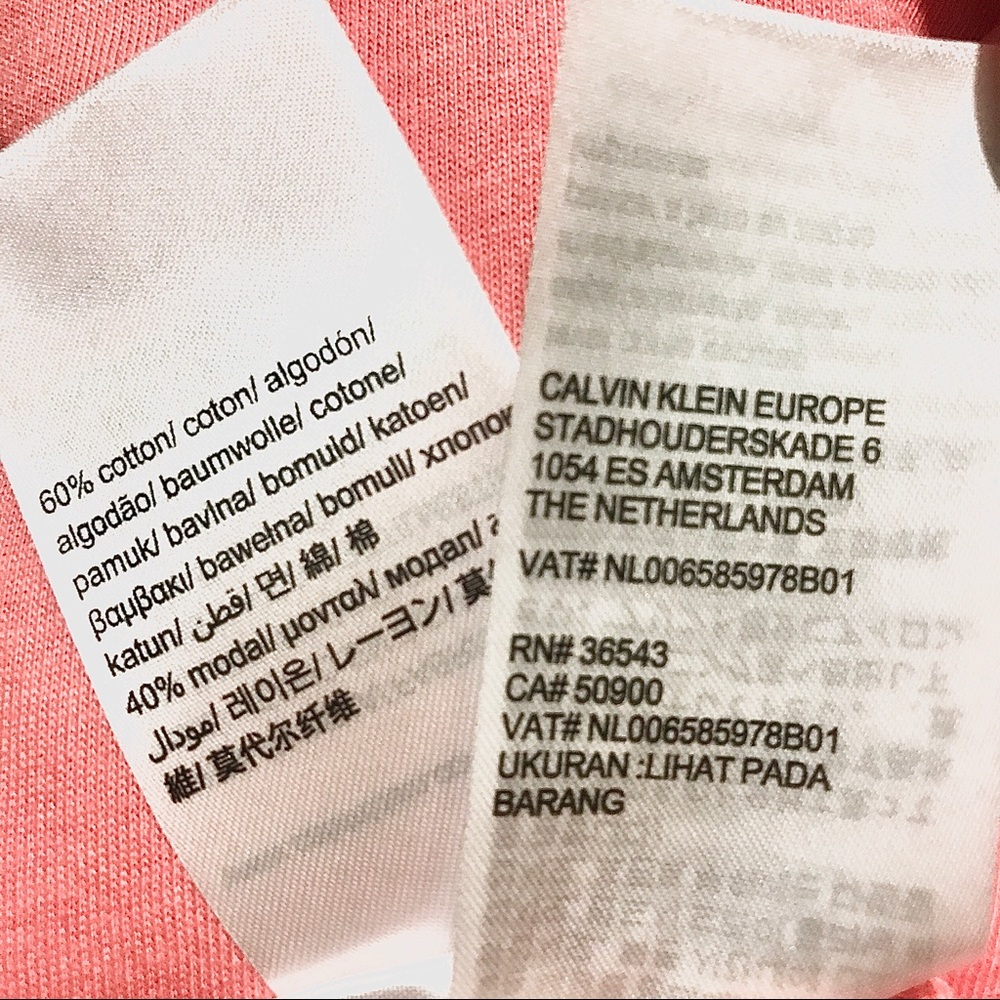Calvin Klein Jeans Logo Short Sleeve Tee Shirt - Picture 7 of 9